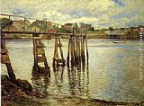 Jetty at Low Tide by Joseph Rodefer de Camp